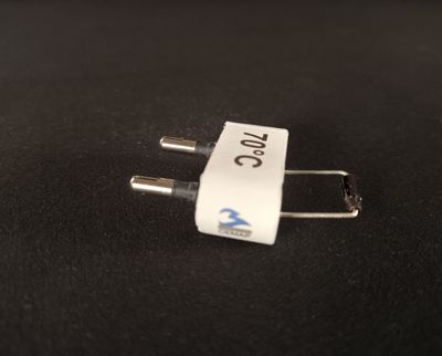 Fusible 70°C thermo Electrique avec boitier support de raccordement