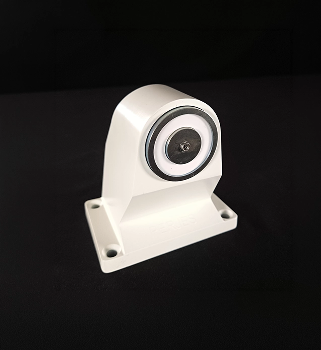 Ventouse - Sur pied moulé aluminium anti-vandale à fixer au sol, Rupture avec bouton poussoir et contre plaque articulée   