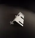 Equerre de porte entraxe 180mm avec mentonnet simple