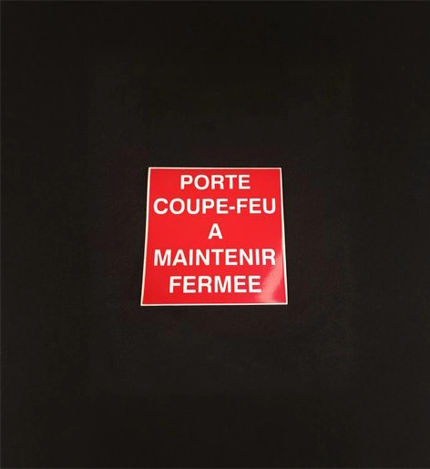 Pictogramme "Porte coupe-feu à maintenir fermée"